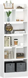 regal-biblioteczny-wysoki-waski-polki-do-salonu-sypialni