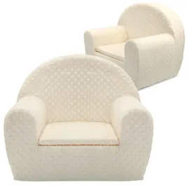 fotel-dla-dziecka-fotelik-pluszowy-pufa-bezowy-w-kropki-tkanina-minky-bobas