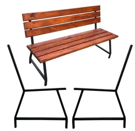 nogi-lawki-z-oparciem-stelaz-komplet-ogrodowy-czarne-stalowe-solidne-2-x