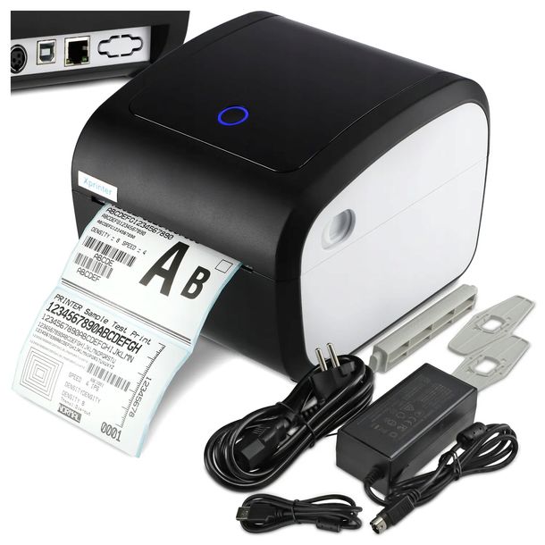 Drukarka Etykiet Kurierskich Termiczna XPRINTER XP-423B USB + LAN DHL DPD