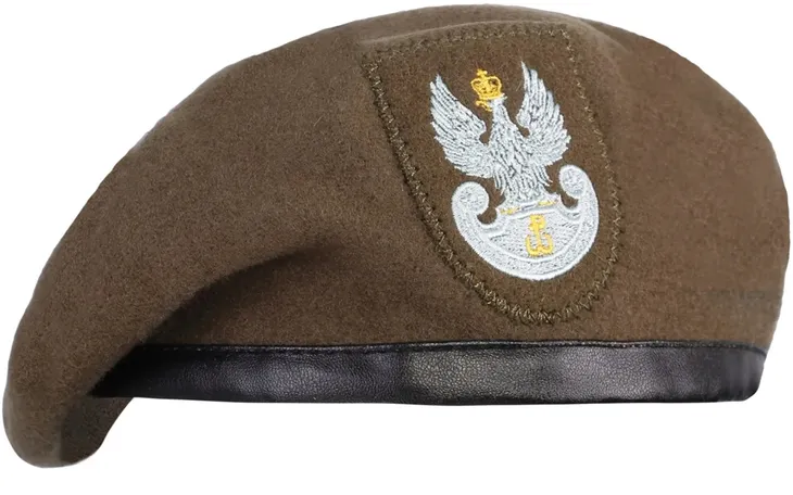 Beret Wojskowy wzór Wojsk Obrony Terytorialnej WOT Orzeł Haft DUC Brąz 58