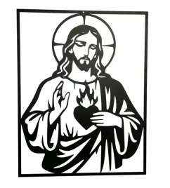 piekny-obraz-metalowy-na-sciane-jezus-w-ramie-najswietsze-serce-jezusa-duzy
