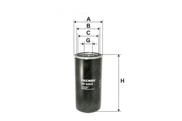 filtron-op-626-2-numer-katalogowy-oryginalu-daf-131-0901