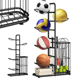 stojak-na-5-pilek-polka-organizer-przechowywanie-pilek-pionowy-czarny