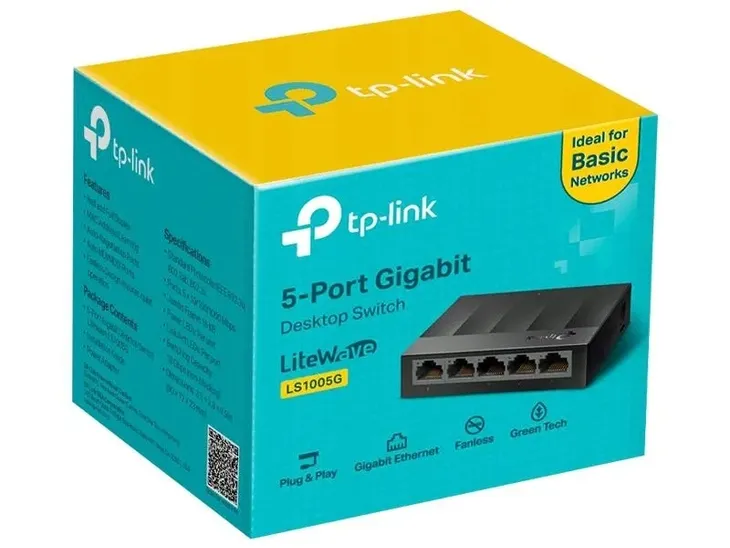 przelacznik-switch-tp-link-litewave-ls1005g-5x100-1000-stan-nowy-liczba-portow-5