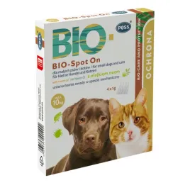 krople-na-pchly-i-kleszcze-dla-malego-psa-i-kota-pess-bio-spot-on-4-x-1g