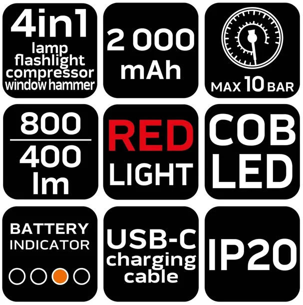 kompresor-akumulatorowy-12v-10-bar-latarka-lampa-led-800lm-4w1-neo-tools-marka-neo-tools-certyfikat-ce