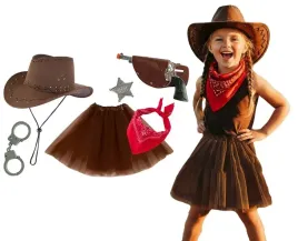 stroj-kowbojki-kowbojska-kapelusz-kowbojski-spodniczka-rewolwer-3-9lat
