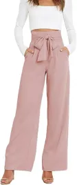 eleganckie-spodnie-damskie-casual-z-wysokim-stanem-wiazane-pudrowy-roz-m