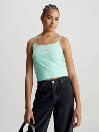 calvin-klein-jeans-top-damski-zielony-na-ramiaczkach-rozmiar-m