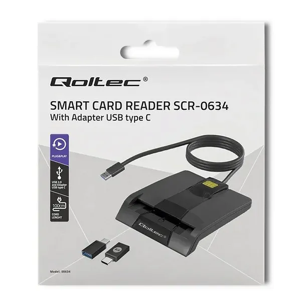 qoltec-inteligentny-czytnik-chipowych-kart-id-usbc-marka-qoltec