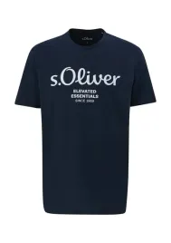 t-shirt-meski-s-oliver-nadruk-granatowy-m