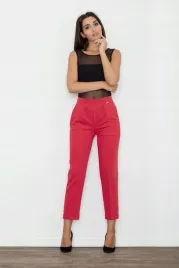 figl-spodnie-eleganckie-damskie-proste-7-8-czerwony-rozmiar-xl