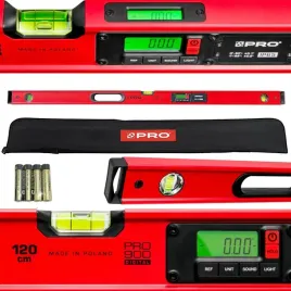 pro-poziomica-cyfrowa-elektroniczna-digital-120cm-czerwona-z-pokrowcem-ip65