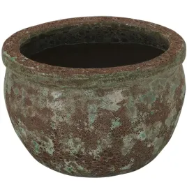 doniczka-donica-ceramiczna-mrozoodporna-brazowa-turkus-vintage-duza-28cm