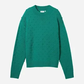 tom-tailor-sweter-damski-zielony-klasyczny-do-bioder-rozmiar-l
