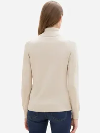 tom-tailor-golf-damski-bezowy-dlugi-rekaw-1042959-bawelna-rozmiar-m