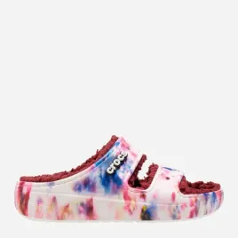 klapki-damskie-z-futerkiem-crocs-classic-cozzzy-tie-dye-graphic-cr208118