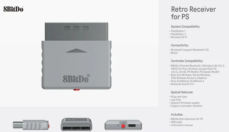 adapter-bluetooth-8bitdo-ret00382-retro-receiver-dla-pc-ps1-ps2-certyfikat-ce-waga-z-opakowaniem-0-2-kg