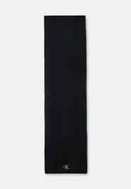 ck-calvin-klein-szal-szalik-damski-poliester-czarny-logo
