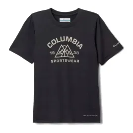 columbia-t-shirt-dzieciecy-czarny-poliester-rozmiar-146