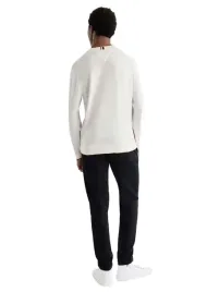 tommy-hilfiger-sweter-bialy-okragly-rozmiar-s