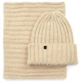 komplet-czapka-i-komin-fluffy-set-klasyczny-bezowy