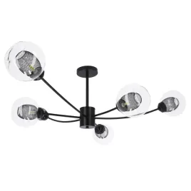 lampa-sufitowa-wiszaca-6xg9-led-czarna-szklo