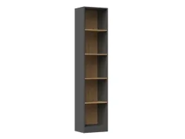 funkcjonalny-regal-antracyt-dab-artisan-5-polek-na-ksiazki-50x182x30-cm