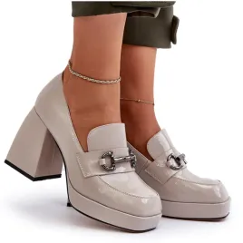 polbuty-damskie-lakierowane-na-masywnym-slupku-danda-mr38-906-szare-37