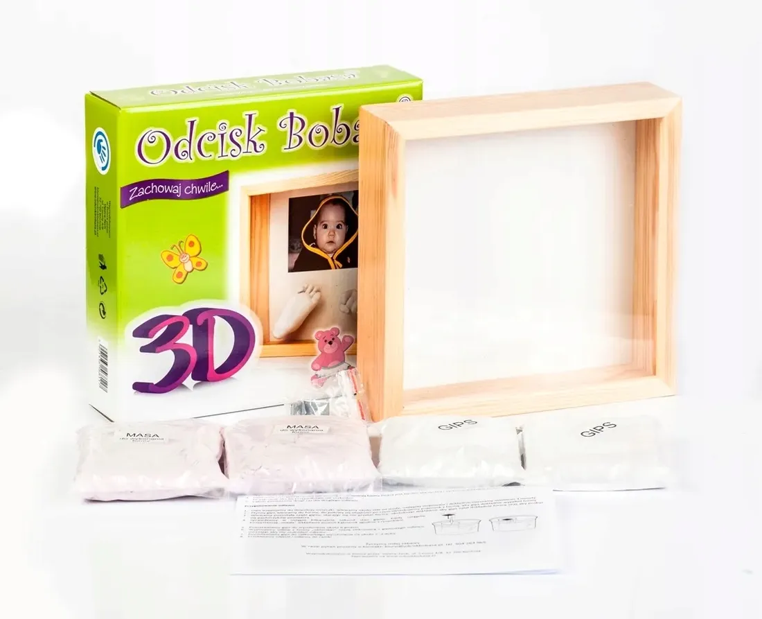 ramka-3d-odcisk-bobasa-stopki-raczki