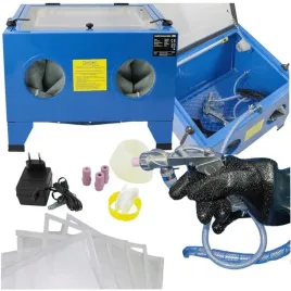 solidna-piaskarka-kabinowa-z-pistoletem-dysze-do-kompresora-warsztatowa