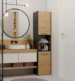 nowoczesny-slupek-lazienkowy-szafka-regal-do-lazienki-antracyt-dab-artisan