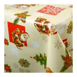 cerata-swiateczna-mikolajki-choinki-stroiki-na-bezowym-tle-kupon-180x140cm
