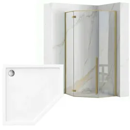 rea-kabina-diamond-brush-gold-90x90-z-brodzikiem-bialym-diamond