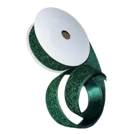 zielona-brokatowa-wstazka-dekoracyjna-25-mm-x-3-m-do-pakowania-prezentow