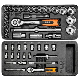 neo-tools-2x-zestaw-kluczy-nasadowych-1-4-1-2-wkladka-custom-pro