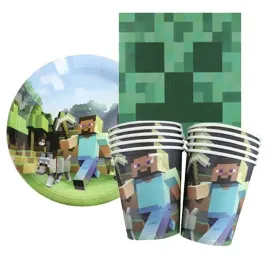 minecraft-balony-kubki-talerzyki-serwetki-dekoracja-urodzinowa-zestaw-pixel