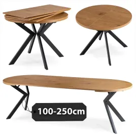 stol-kuchenny-okragly-lukas-dab-zloty-styl-loftowy-jadalnia-salon-100-250cm