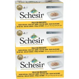 mokra-karma-dla-psa-schesir-ad-m-pack-filety-z-kurczaka-z-szynka-12x85g