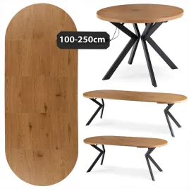 stol-lukas-okragly-kuchenny-dab-zloty-loft-100250-cm-salon