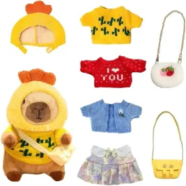 urocza-pluszowa-kapibara-czapka-ubranka-torebka-prezent-dla-dzieci-25-cm