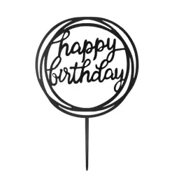 topper-na-tort-happy-birthday-okragly-lustrzany-czarny-dekoracja-urodziny