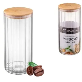 pojemnik-szklany-z-bambusowa-pokrywka-ryflowany-14l-na-kawe-herbate-cukier