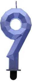 swieczka-cyfra-9-dziewiec-diament-piksele-ciemnoniebieski-ozdoba-na-tort