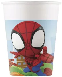 kubeczki-jednorazowe-urodzinowe-spidey-i-kumple-spider-man-urodziny-8szt