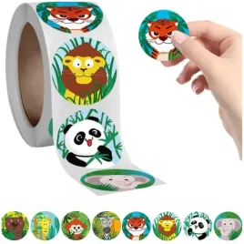 naklejki-motywacyjne-dla-dzieci-rolka-samoprzylepne-zwierzeta-500-szt