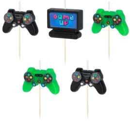 swieczki-urodzinowe-na-tort-game-xbox-gry-zestaw-swieczek-dla-gracza-5szt