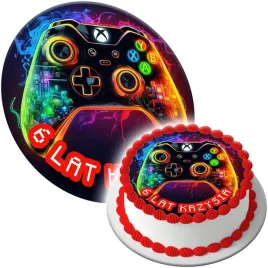oplatek-jadalny-na-tort-gaming-gamer-dla-gracza-urodziny-tekst-twoj-napis