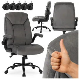 fotel-szary-obrotowy-ergonomiczny-do-biura-i-pracy-przy-biurku-comfort